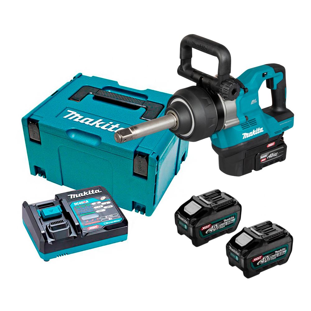 Llave De Impacto Makita 40V 1"4 Vel 5 Ah Makpack TW010GT201